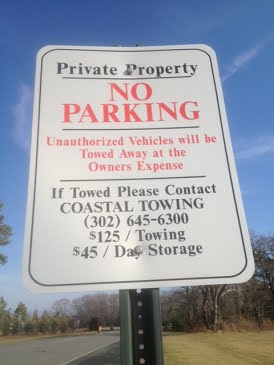 Unauthorized parked cars policy | Hawkseye, Lewes, Delaware HOA Home Owners Association